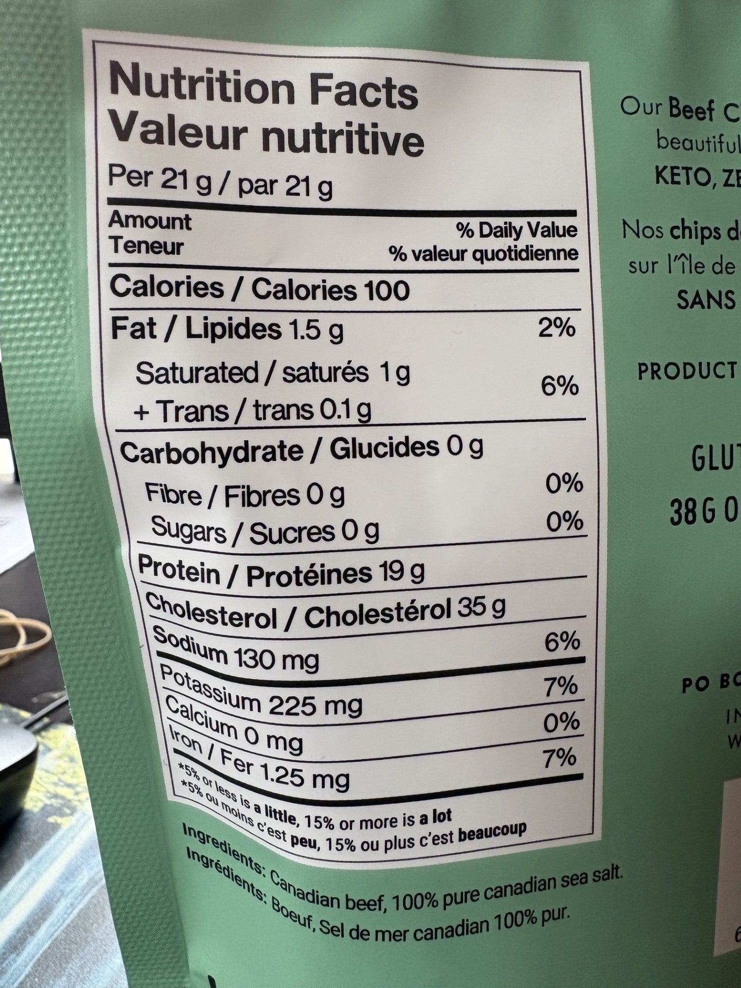 Beef Chips. Just Beef and Salt. That&