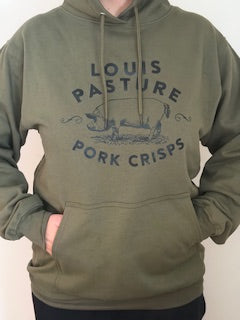 Medium Size Green Pull Over Hoodie