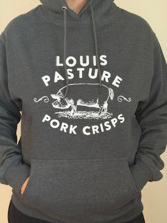 Medium Size Dark Grey Pull Over Hoodie