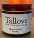 A jar of Tallove skin cream, with the label showing the brand name and the ingredients &